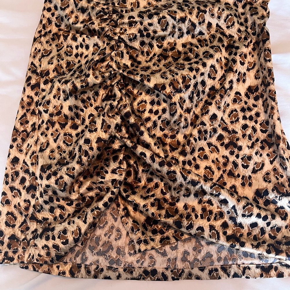 Free People Leopard Print Mini Skirt